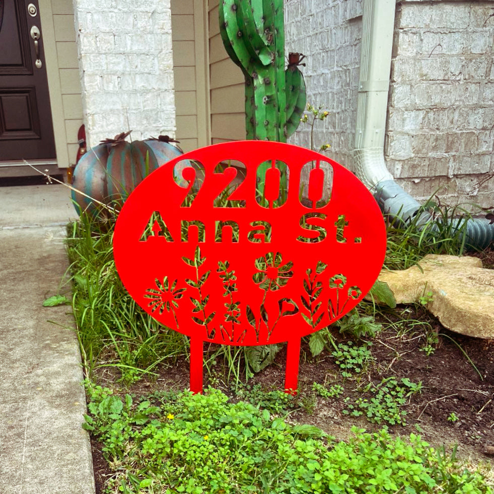 Address Yard Sign