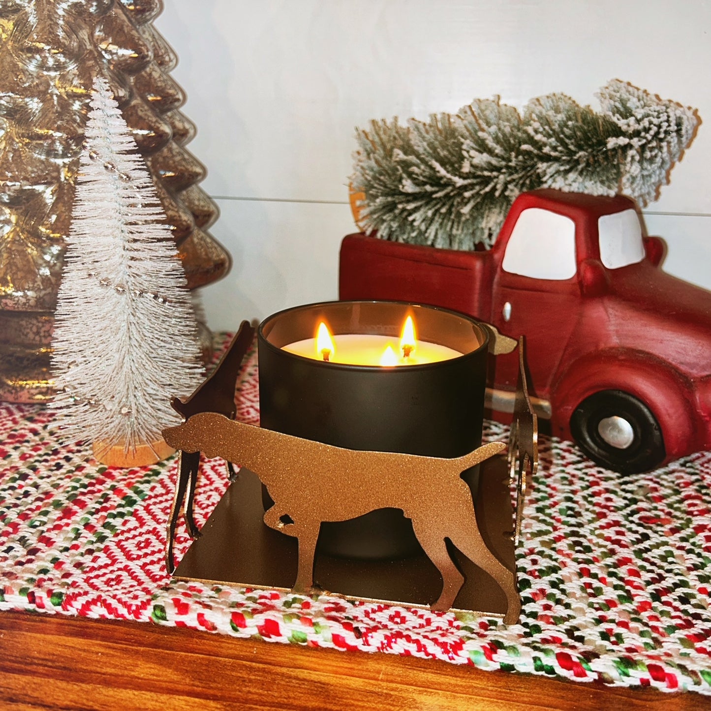 Bird Dog Candle Plate
