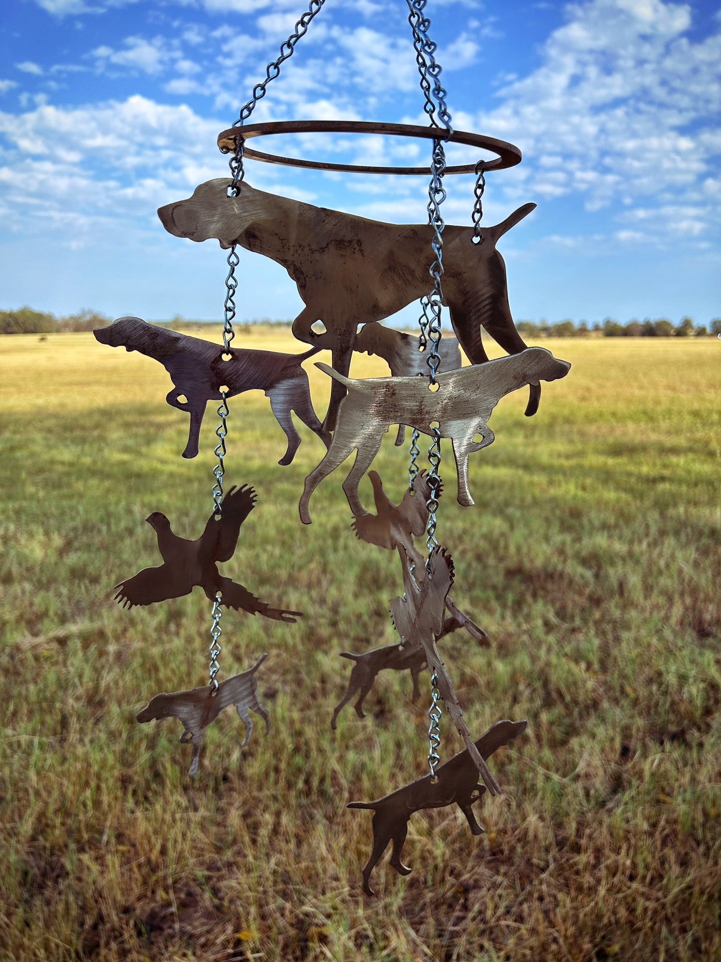 Bird Dog & Pheasant Wind Chime